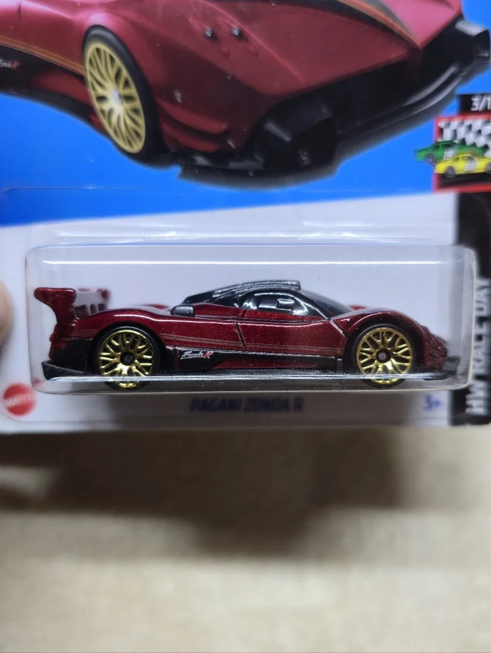2024 Hot Wheels Pagani Zonda R # 99/250 HW Race Day # 3/10 RED
